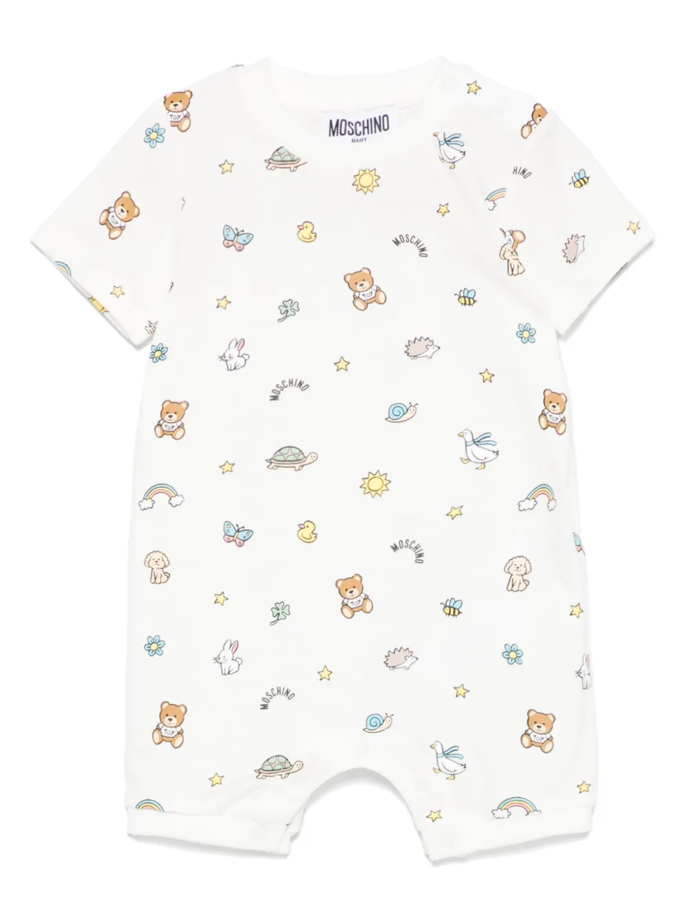 

Ромпер с принтом Teddy Bear Moschino Kids, белый