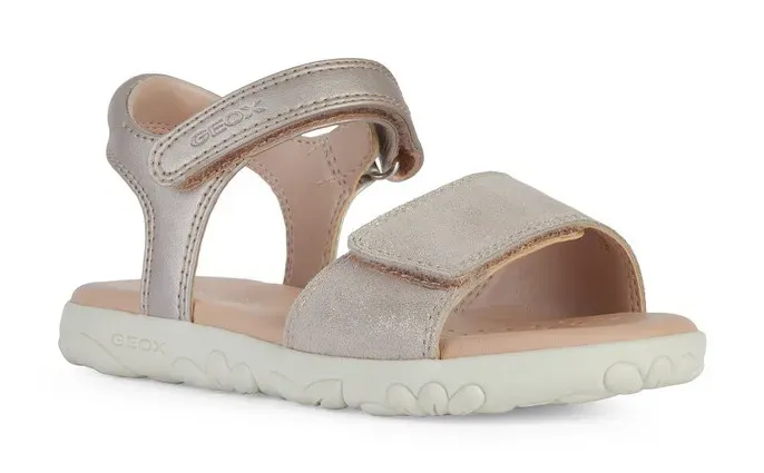 

Сандалии Geox "J SANDAL HAITI GIRL", летняя обувь, обувь на липучке, сандалии, с широкой застежкой-липучкой, розовый