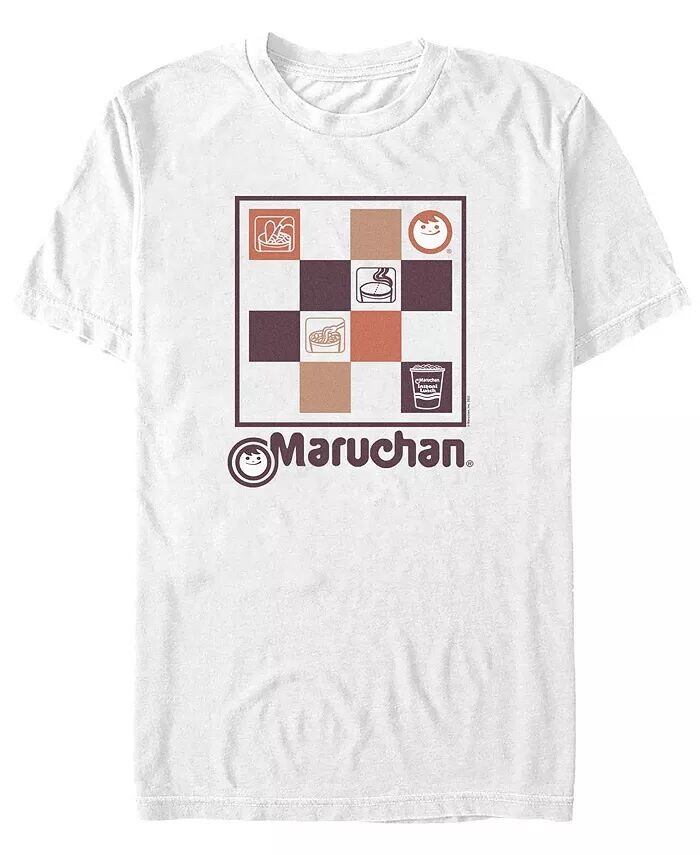 

Мужская клетчатая футболка Maruchan с коротким рукавом Fifth Sun, белый
