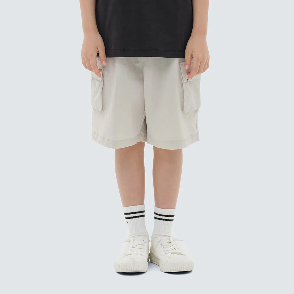 Детские шорты карго Root светло-бежевые от Snowpeak Apparel Kids