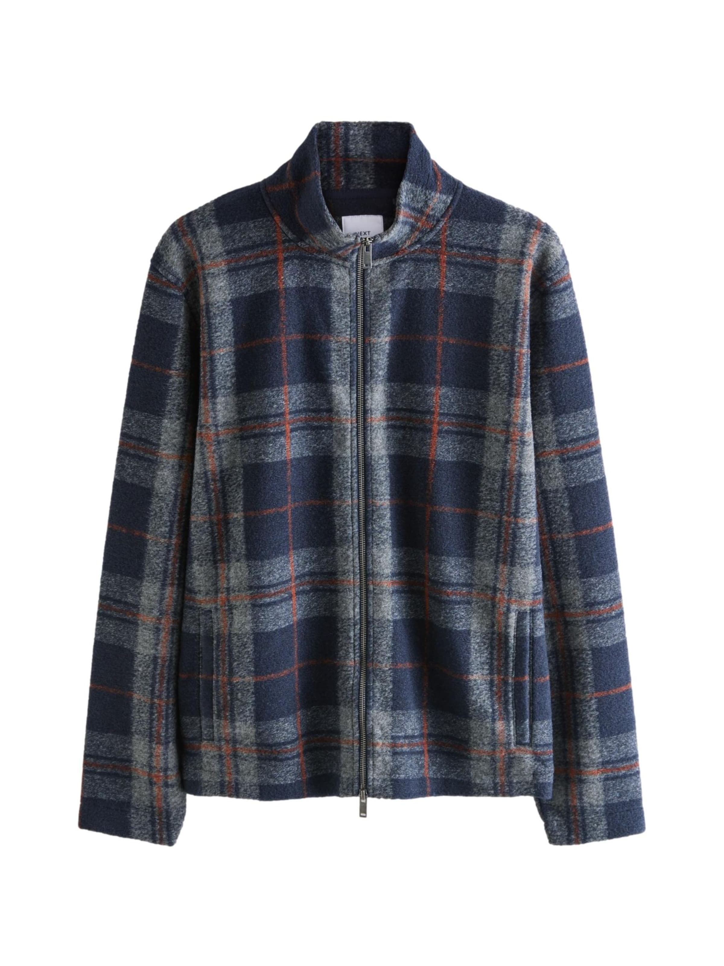Next Флисовая куртка в цветах Marine Blue, Dusty Blue, Brown