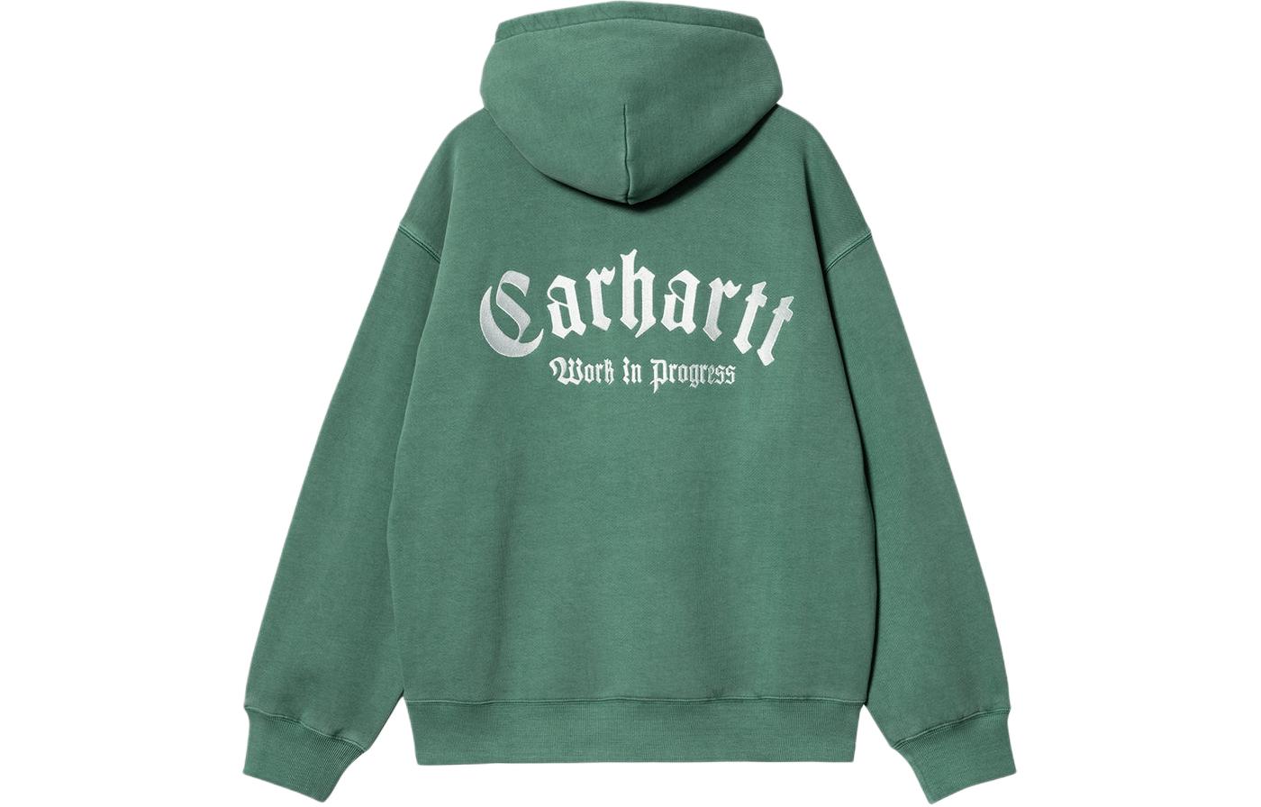 

Худи с вышитым логотипом и шнурком Carhartt WIP, зеленый
