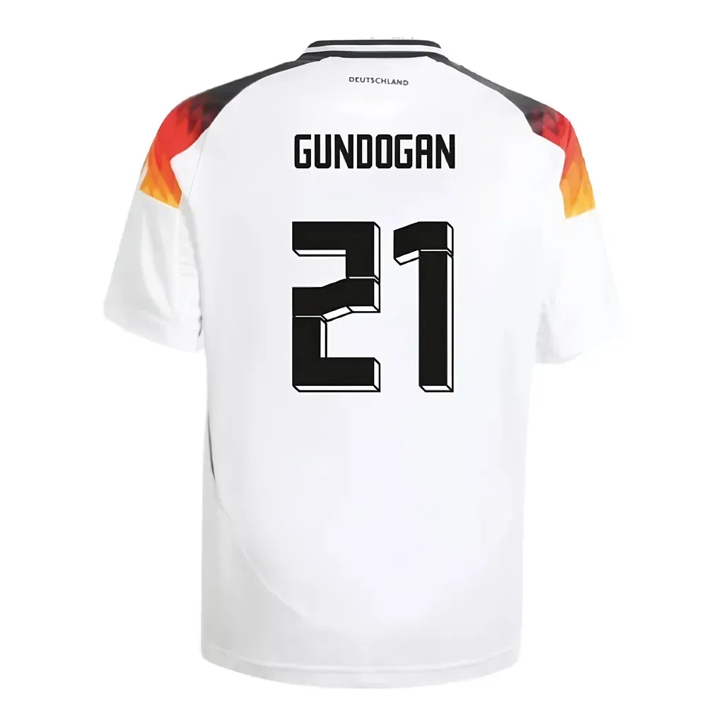 Домашняя футболка Германии 2024-2025 Gundogan 21 Adidas Germany, белый — фото 2