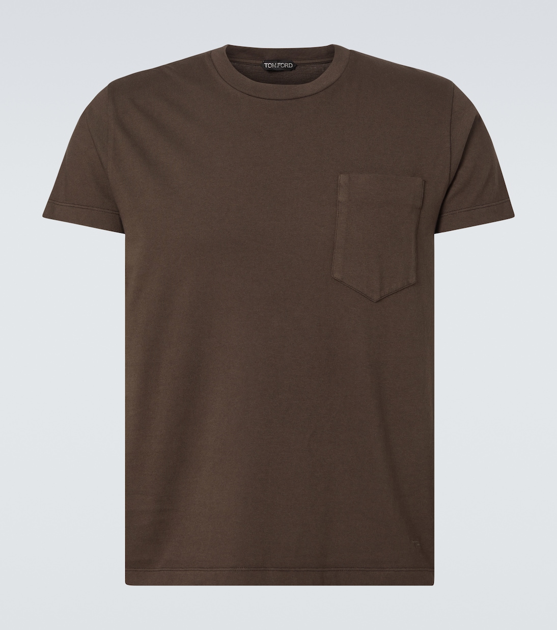 

Футболка из хлопкового джерси Tom Ford, Dark Taupe