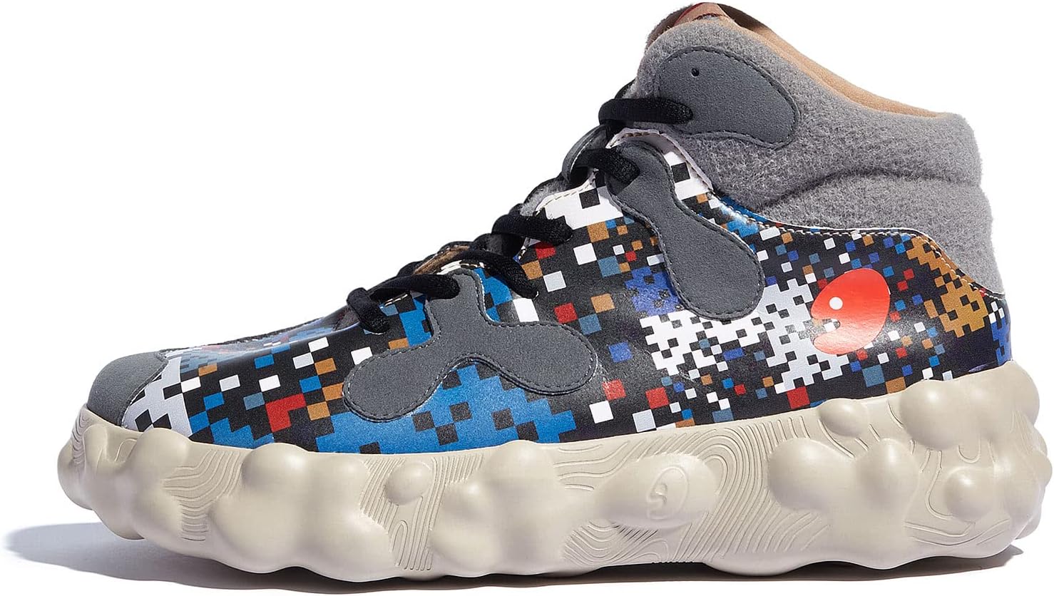 

Мужские прогулочные туристические туфли UIN, слипоны, повседневные, легкие, с широкой носочной частью, массивные модные кроссовки Figueras, Figueras Ⅲ Pixel Night