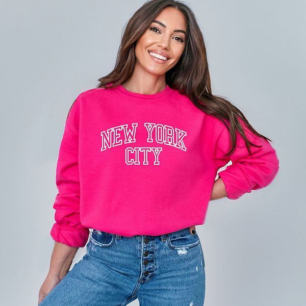 

Вышитый свитшот New York Varsity Simply Sage Market, Raspberry