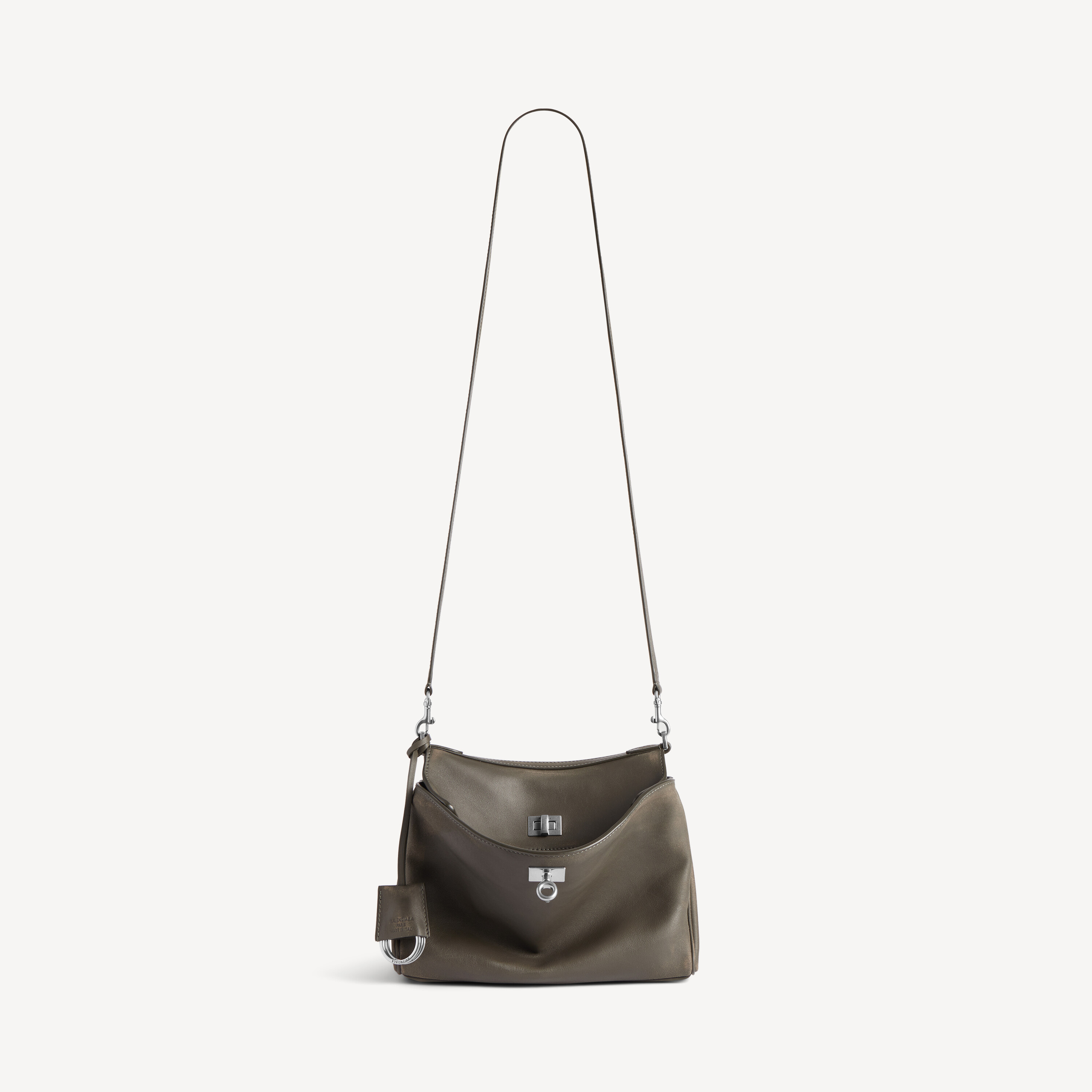 Мужская маленькая мессенджер-сумка rodeo в цвете хаки BALENCIAGA, хаки — фото 4