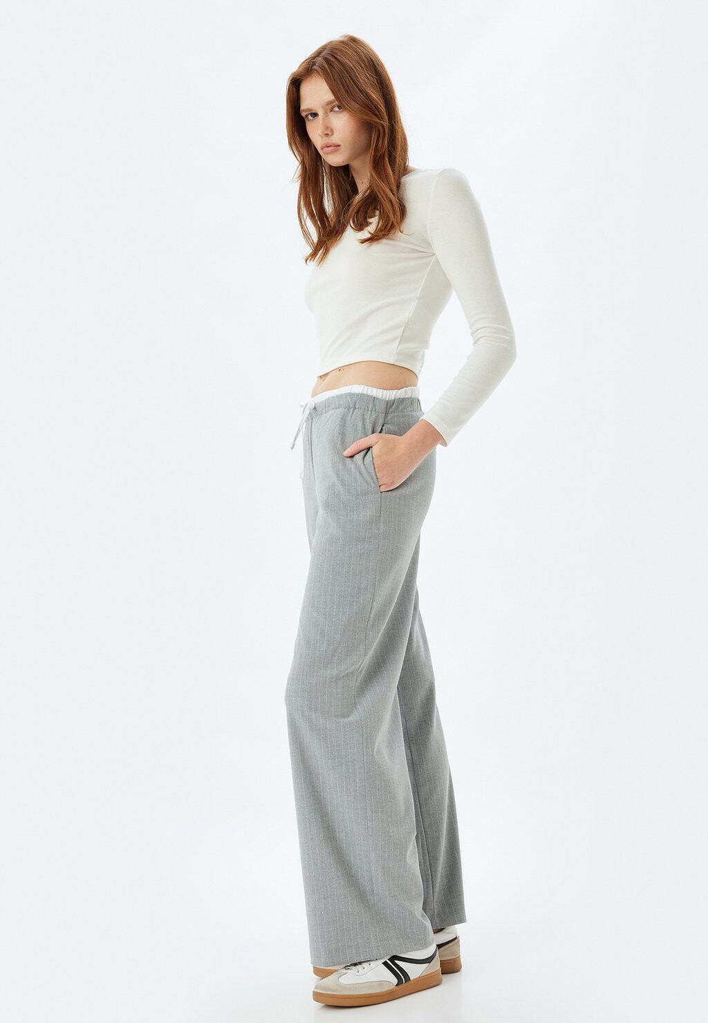 

Брюки WIDE LEG Koton, серый