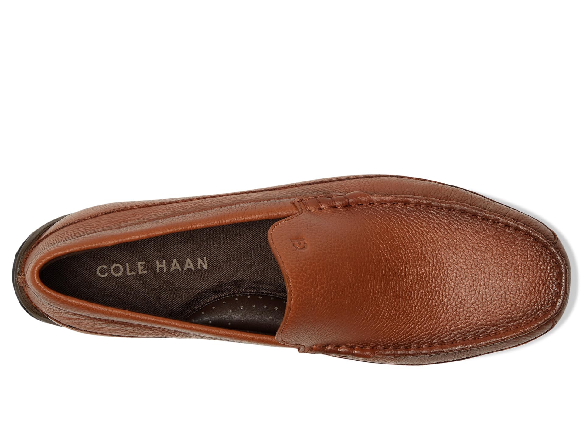 Лоферы Cole Haan Hill Grand Venetian Driving Loafers, цвет British Tan/Java/Black — фото 2