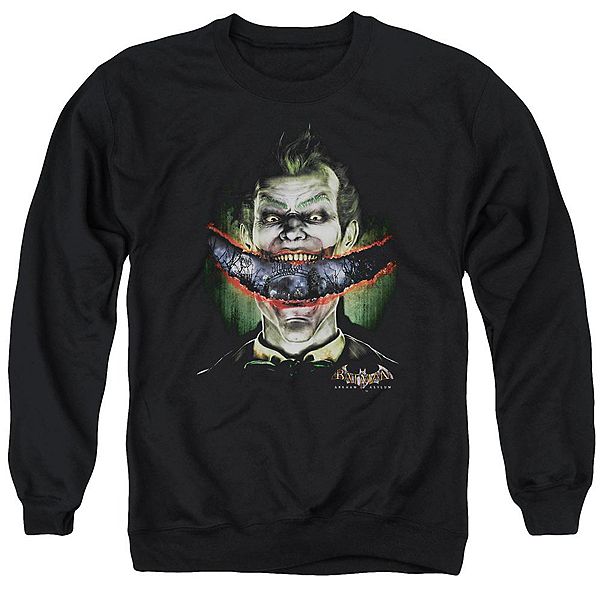 

Толстовка с круглым вырезом для взрослых Batman Arkham Asylum Crazy Lips Licensed Character