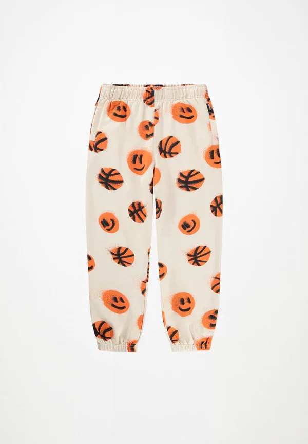 Унисекс спортивные штаны adan из мягкой ткани Molo, Beige/Orange — фото 2