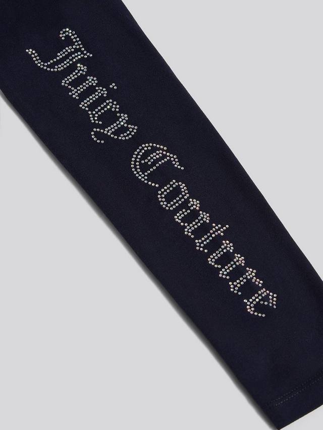 Детская хлопковая футболка с длинным рукавом и стразами Juicy Couture, Night Sky — фото 4