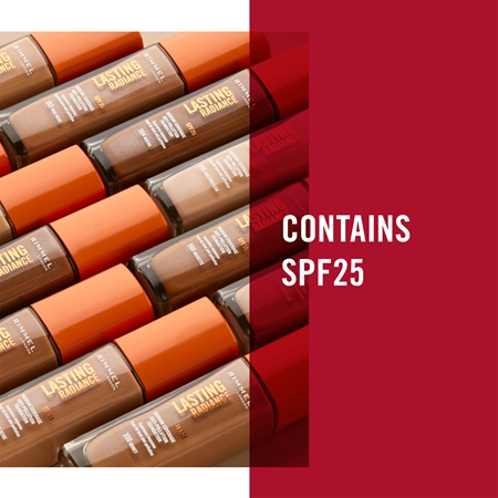Осветляющая основа spf 25 Rimmel Lasting Radiance, 400 Natural Beige 30 ml — фото 4