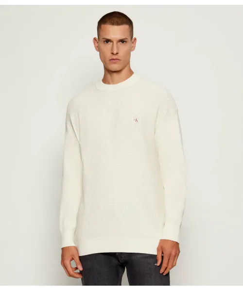 

Свитер Loose fit Calvin Klein Jeans, белый