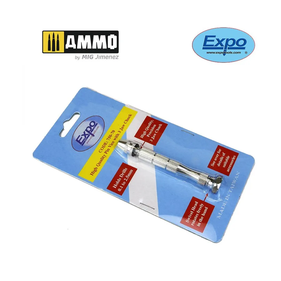 

Штифтовые тиски с трехкулачковым патроном, Expo Modelling Supplies