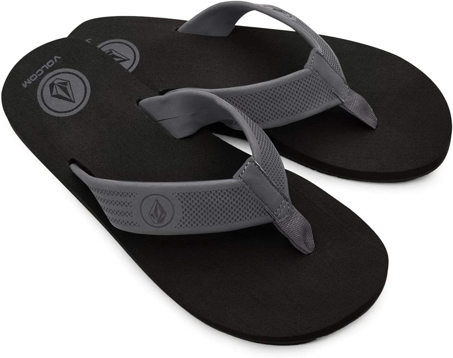 Сандалии Volcom Daycation с разделителем для пальцев ног для мужчин, Black