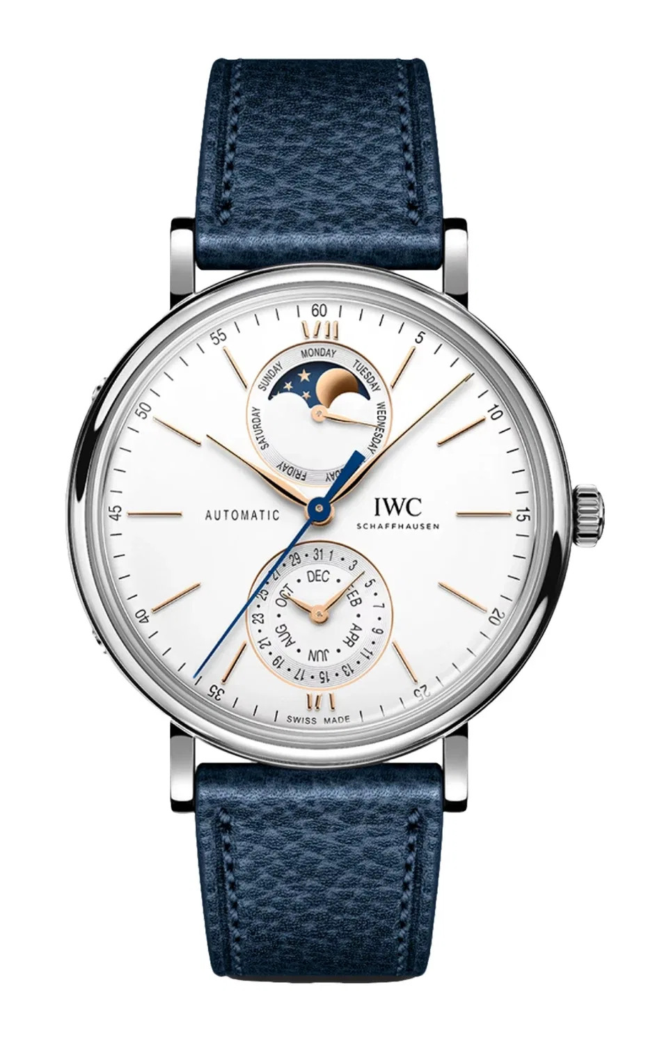 ПОРТОФИНО С ПОЛНЫМ КАЛЕНДАРЕМ - IW359001 IWC SCHAFFHAUSEN, серебряный