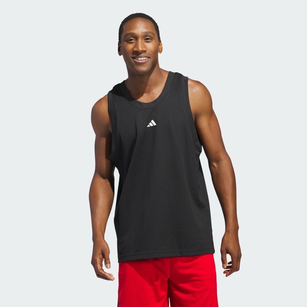 

Топ Adidas Basketball Legends Tank Top, цвет Black White