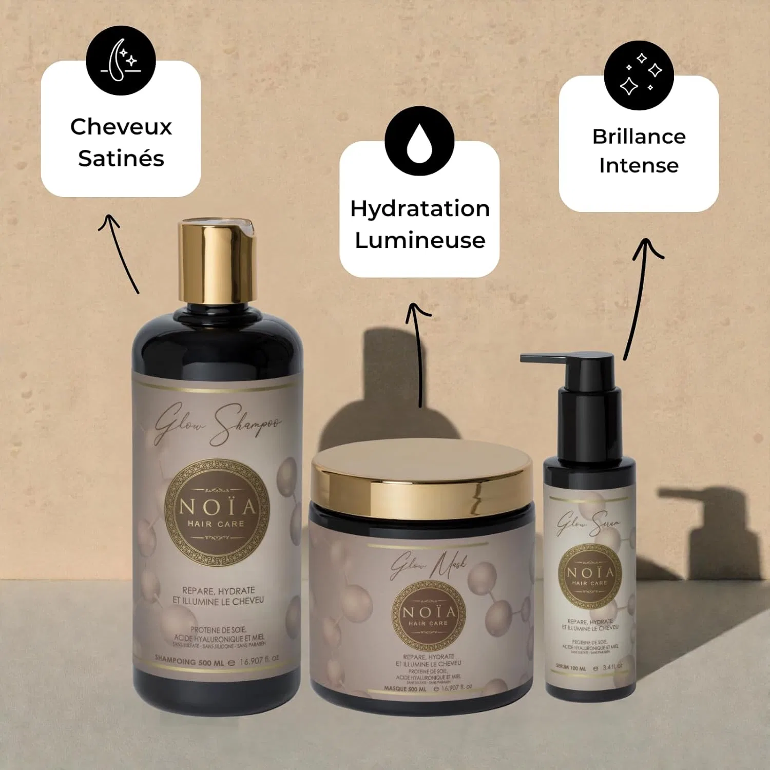 Набор для ухода за волосами «Prestige Hair Routine Glow» от Noia Hair Set Noia Paris — фото 2