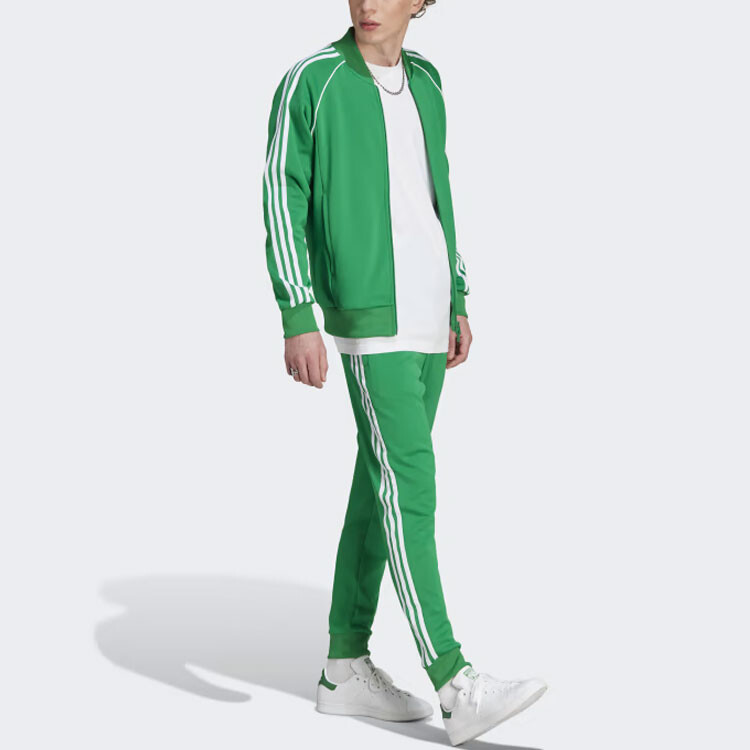 Adicolor Classics SST Track Jacket Green Adidas Originals, зеленый — фото 4