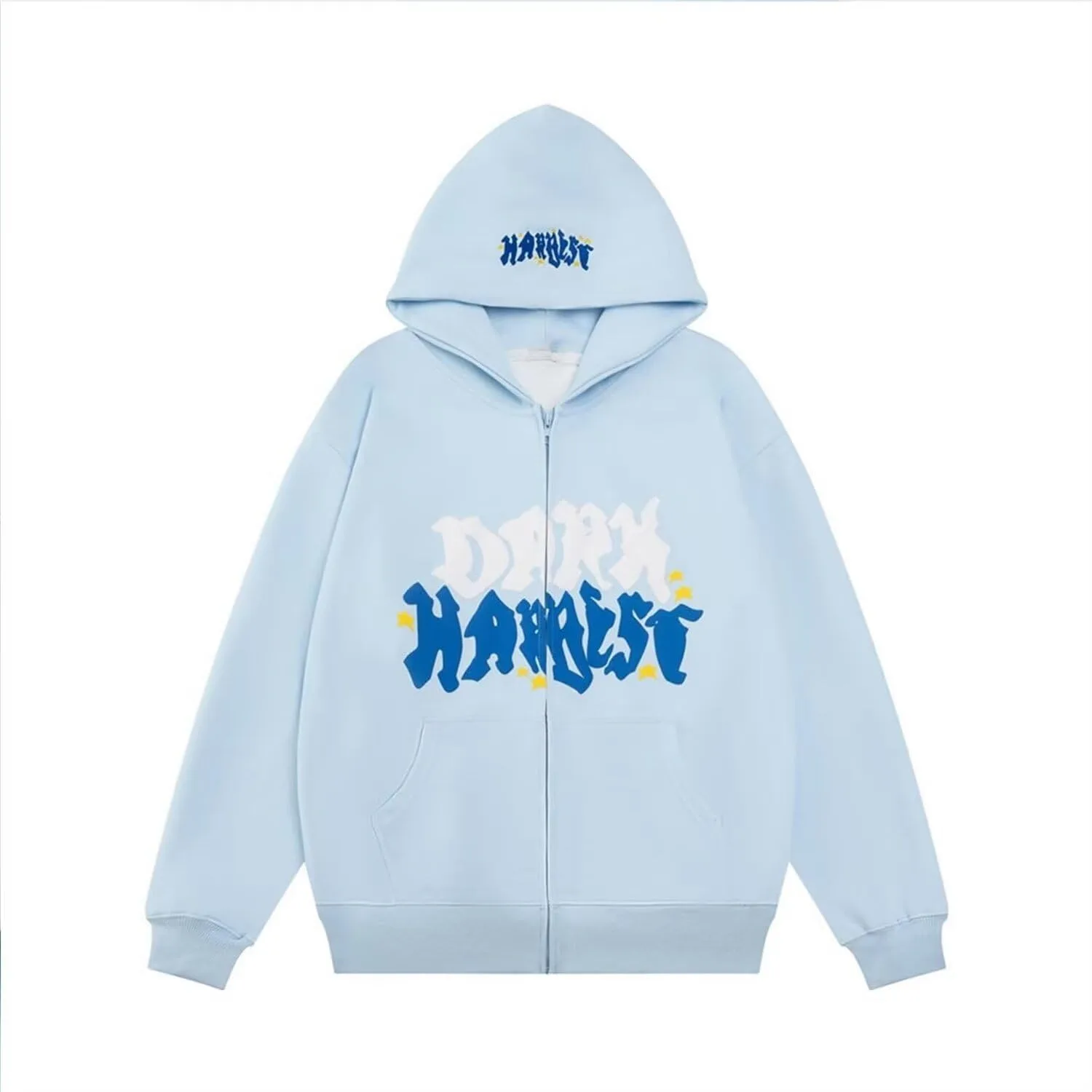 

Женская худи с принтом и молнией YUNZSXJY