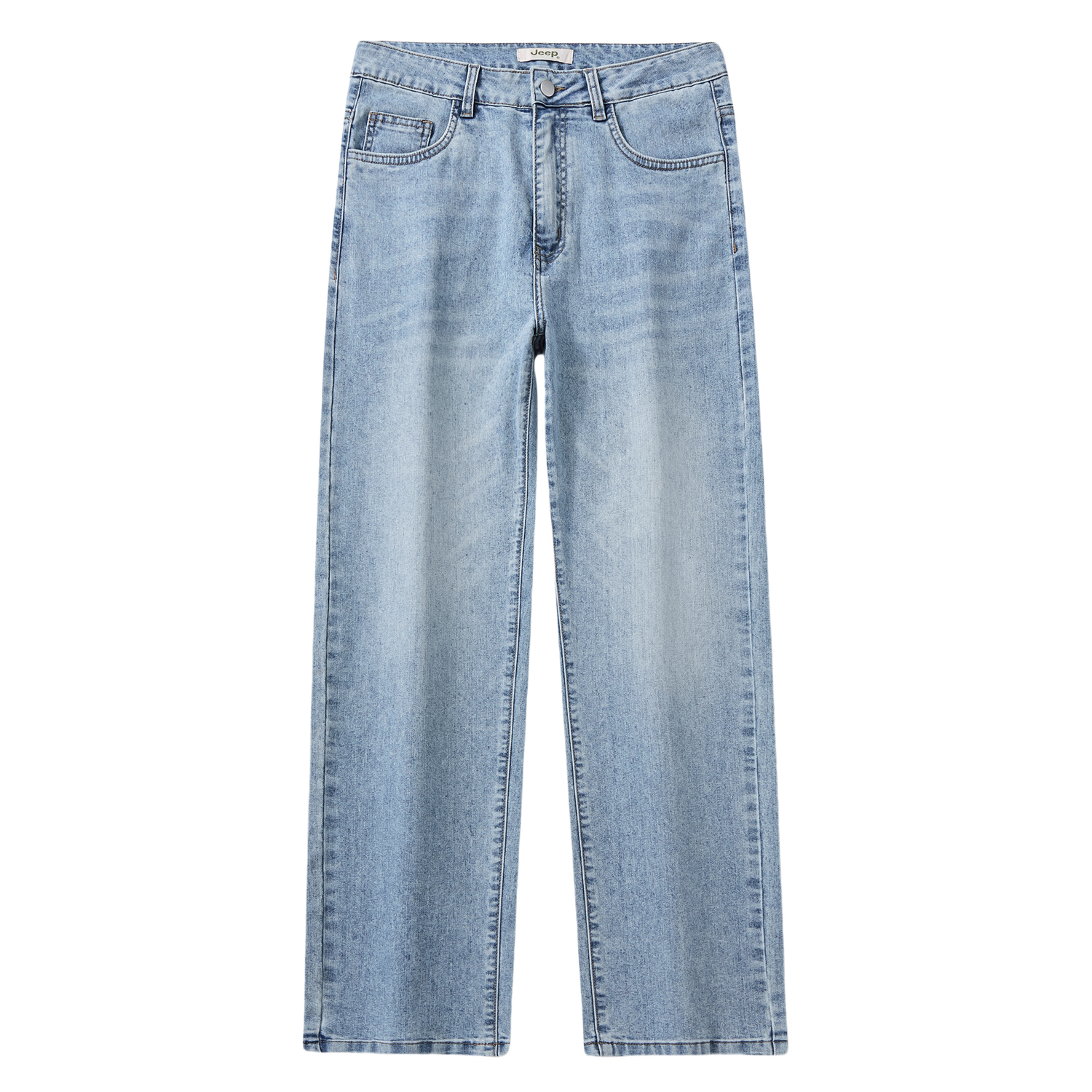 

Jeep Джинсы мужские светло-голубые тонкие прямого кроя