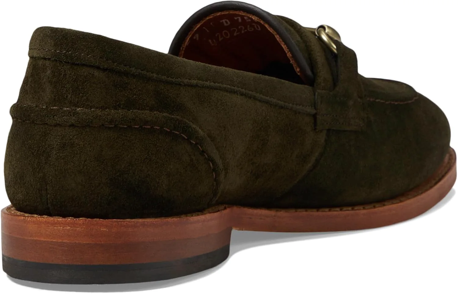 Мужские лоферы Allen Edmonds Randolphbit с классической вставкой, зеленый — фото 3