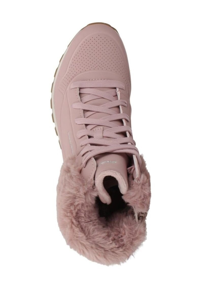 Зимние ботинки женские Skechers с меховой опушкой, розовый — фото 3