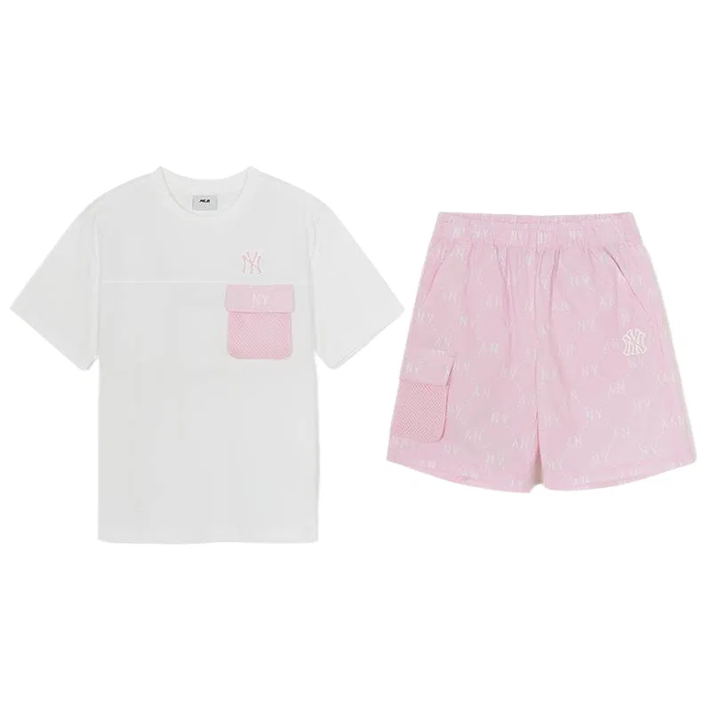 Детский спортивный костюм Casual Sportswear SS26 2 Pack MLB KIDS, Light Pink-2 Pack