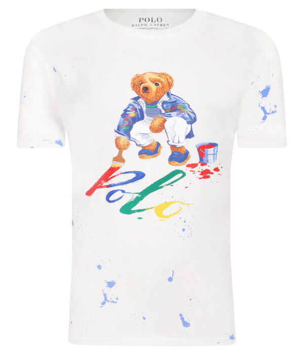 

Футболка медведь ss cn-knit Regular fit Polo Ralph Lauren, белый
