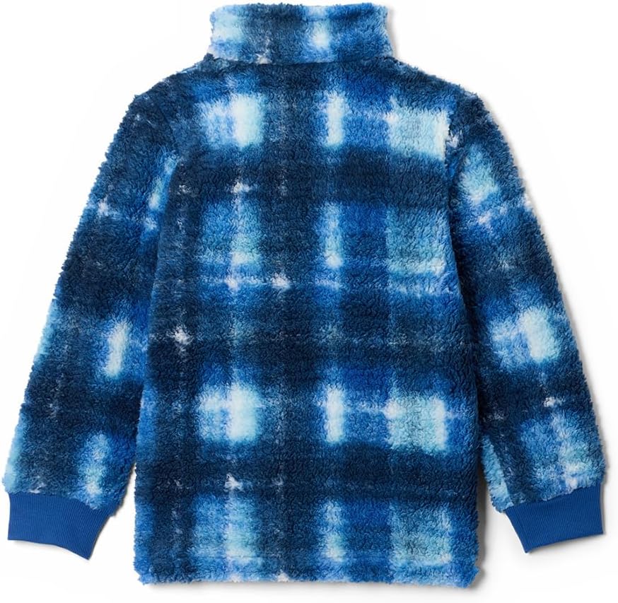 Columbia boys Rugged Ridge II Printed Sherpa Full Zip, Mountain Blue Omblur — фото 2