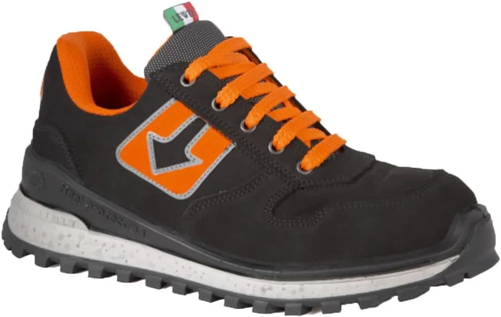 Защитная обувь Lewer Safety Shoes Lisbon Skill Protection Class S3, произведено в Италии, Orange Black — фото 2