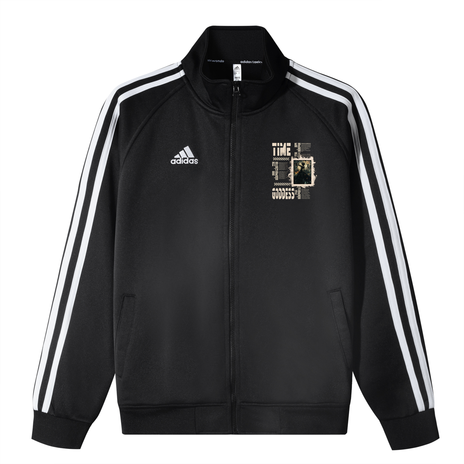 

Adidas Унисекс куртка 3-Stripes черная, Black