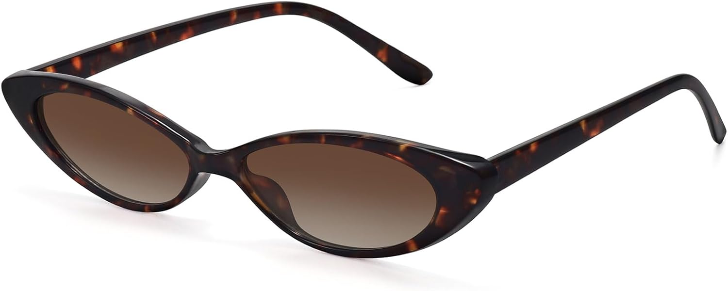 

Солнцезащитные очки STORYCOAST в стиле ретро «кошачий глаз» для женщин, винтажные, модные, в маленькой оправе, овальные, с защитой UV400, черепаховая оправа, градиентные коричневые линзы, Tortoise Frame-gradient Brown Lens