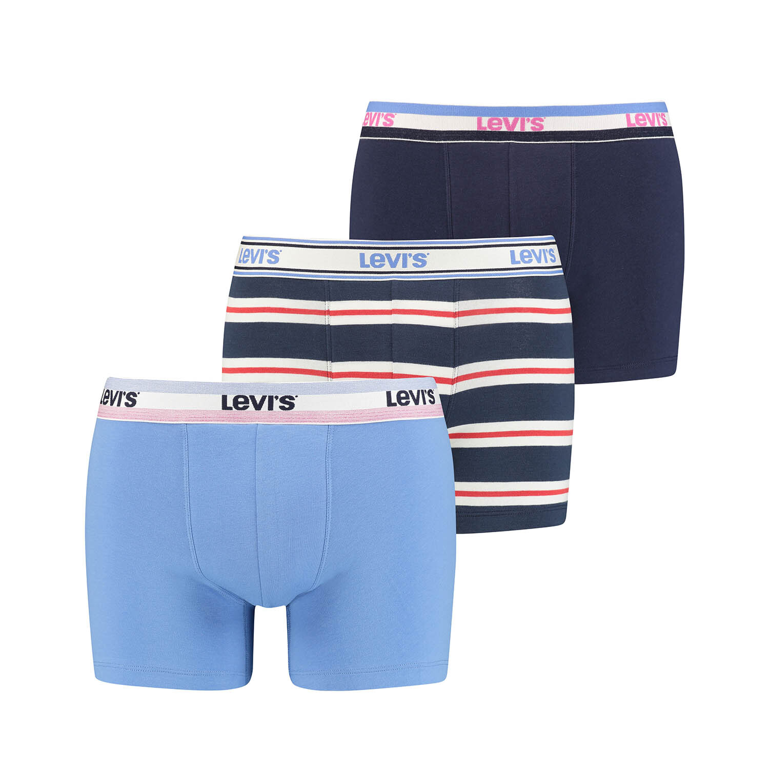 

Боксеры Levi´s Boxershorts LEVIS Men Giftbox Logo Boxer Brief 3P, цвет Blue Combo