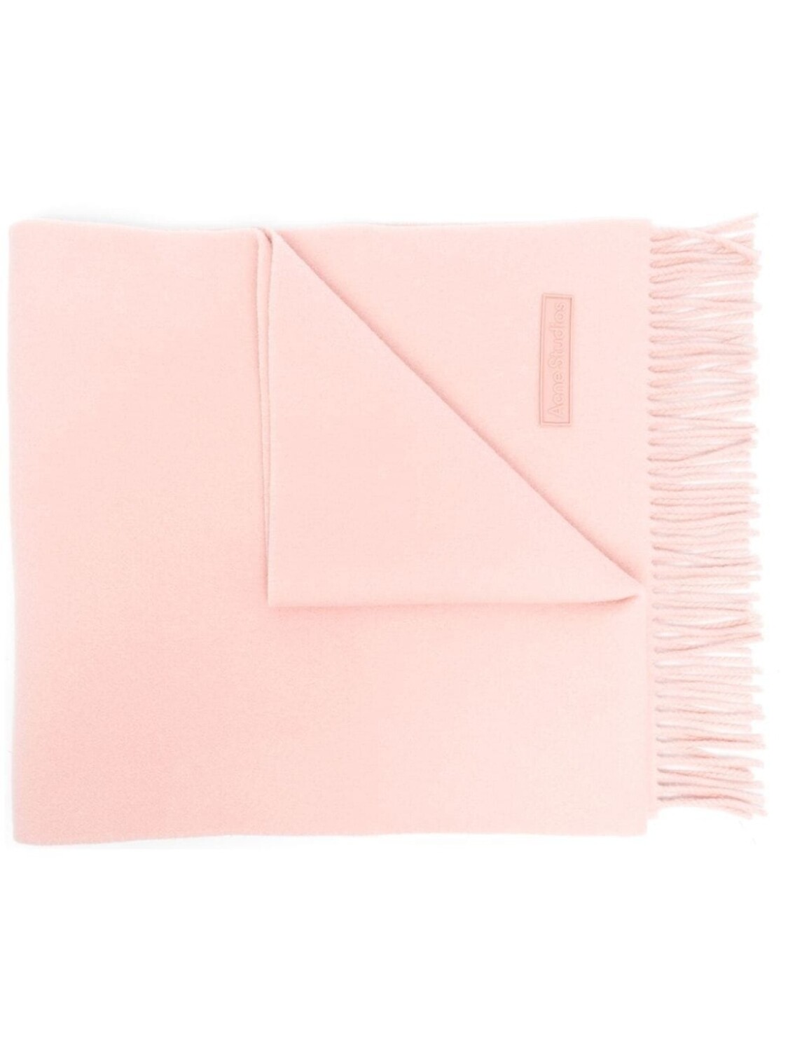 

Acne Studios шерстяной шарф с бахромой, розовый