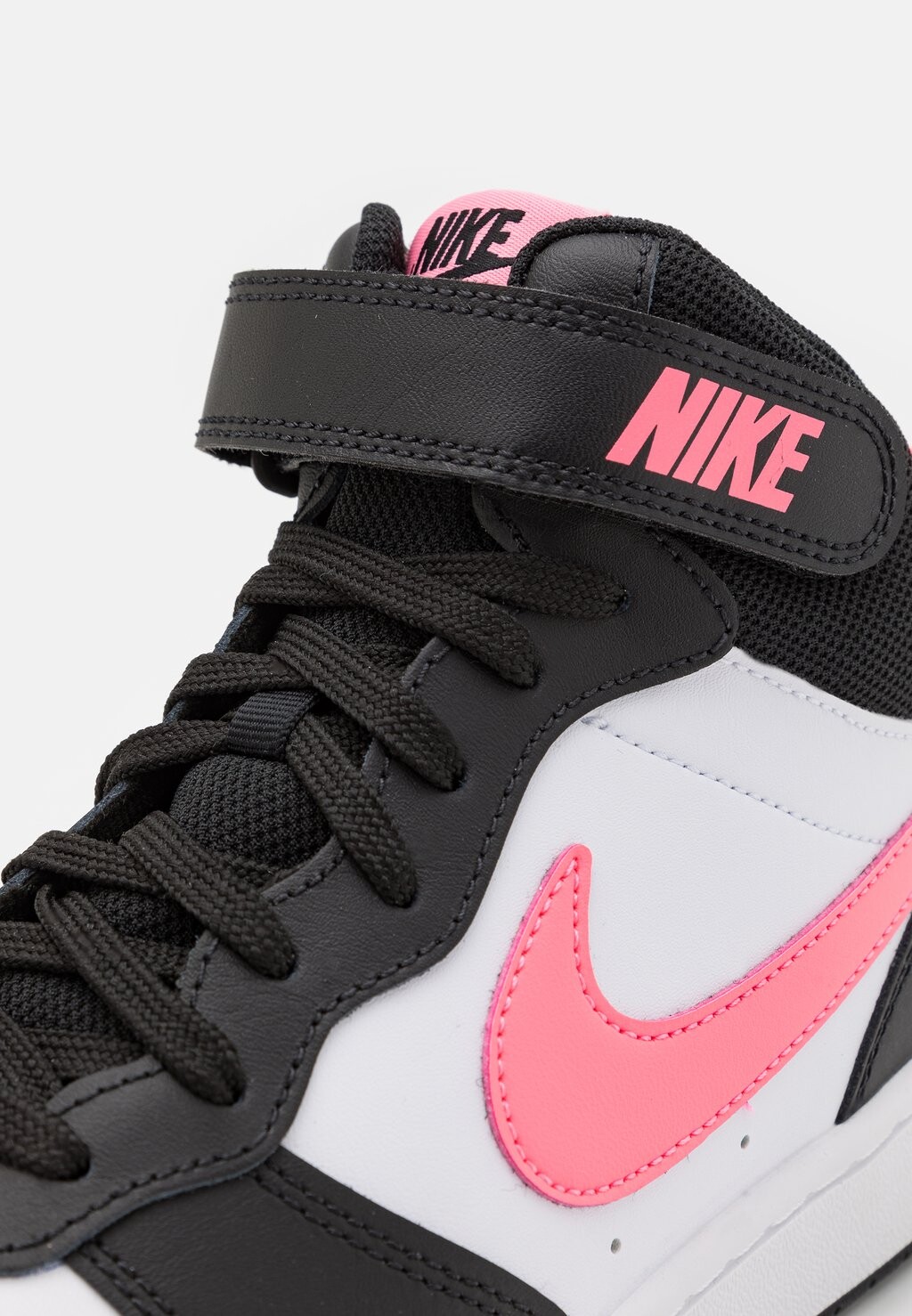 Высокие кеды Court Borough Mid 2 Nike, цвет black/sunset pulse/white — фото 4