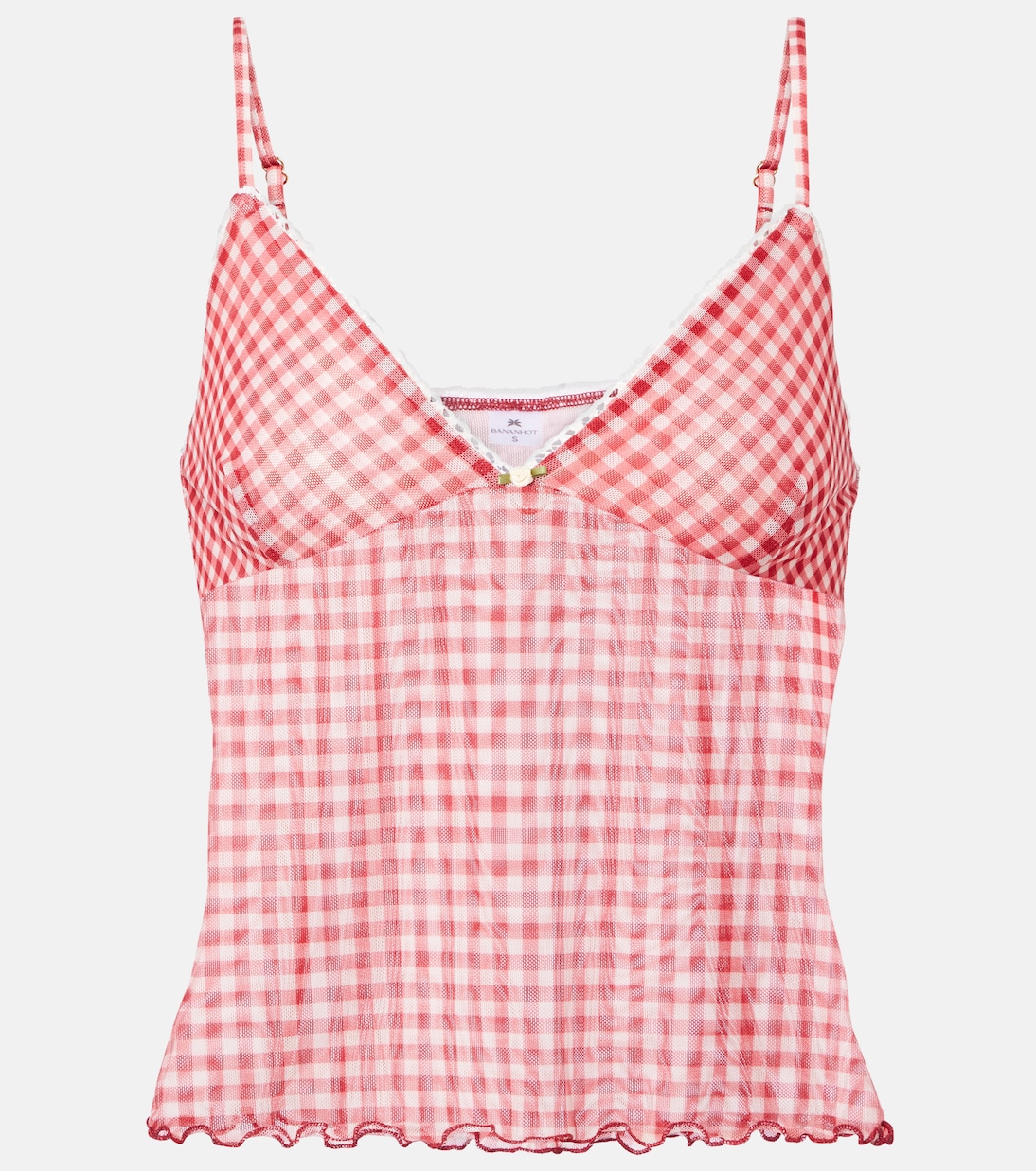 

Солнечный топ в клетку Bananhot, Red Gingham
