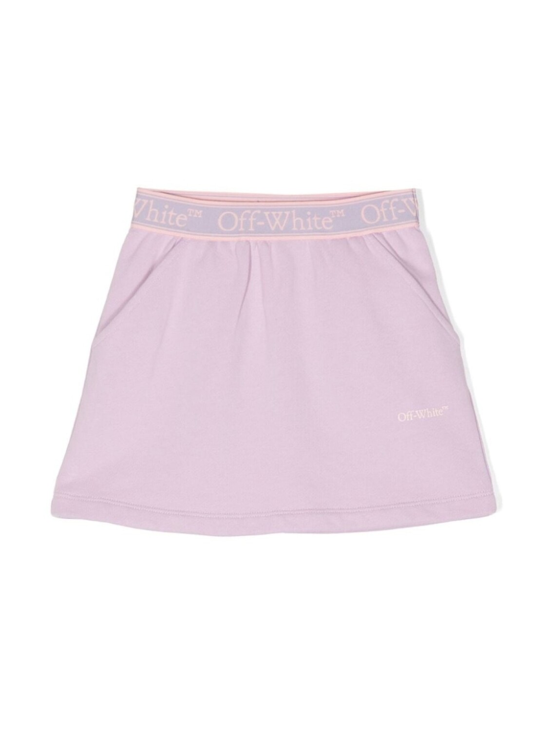 

Юбка мини с логотипом Off-White Kids, фиолетовый