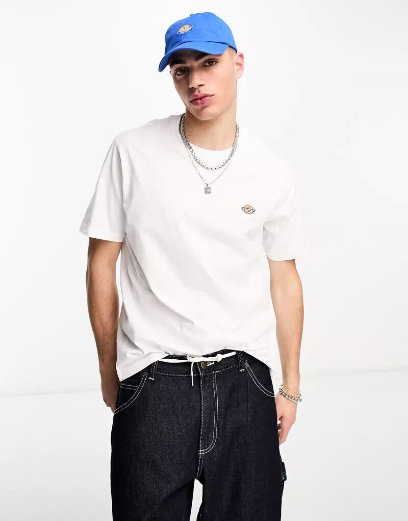 

Белая футболка с маленьким логотипом Dickies Mapleton