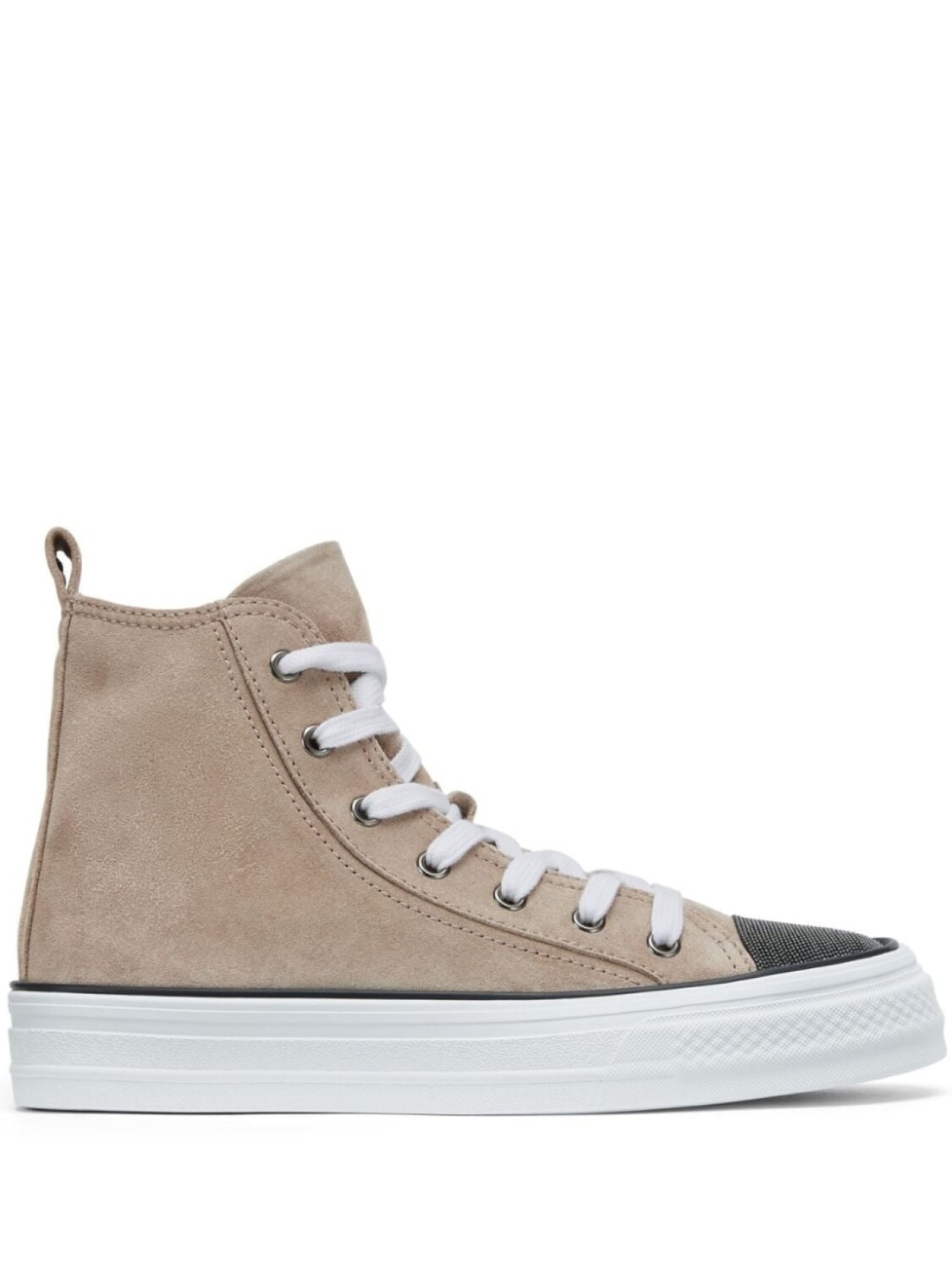 Кеды Brunello Cucinelli With Inserts, коричневый