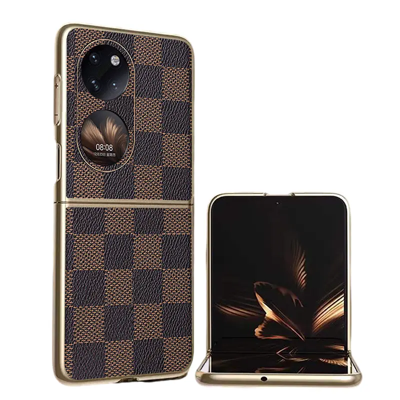 

Чехол для телефона Povatine, Coffee lattice|Leather galvanized checkered