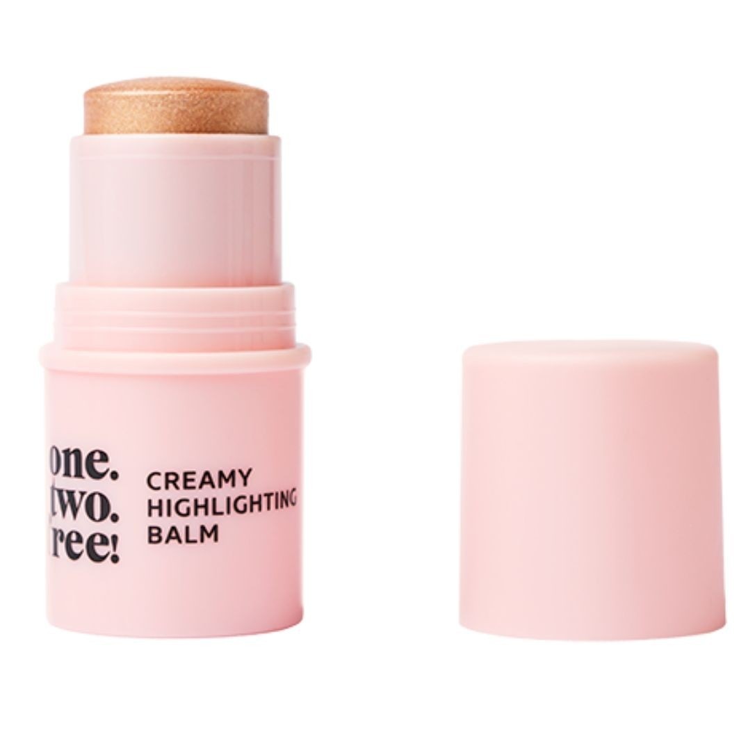 

Хайлайтер creamy highlighting balm Onetwofree, 01 - golden, вес 4 гр.