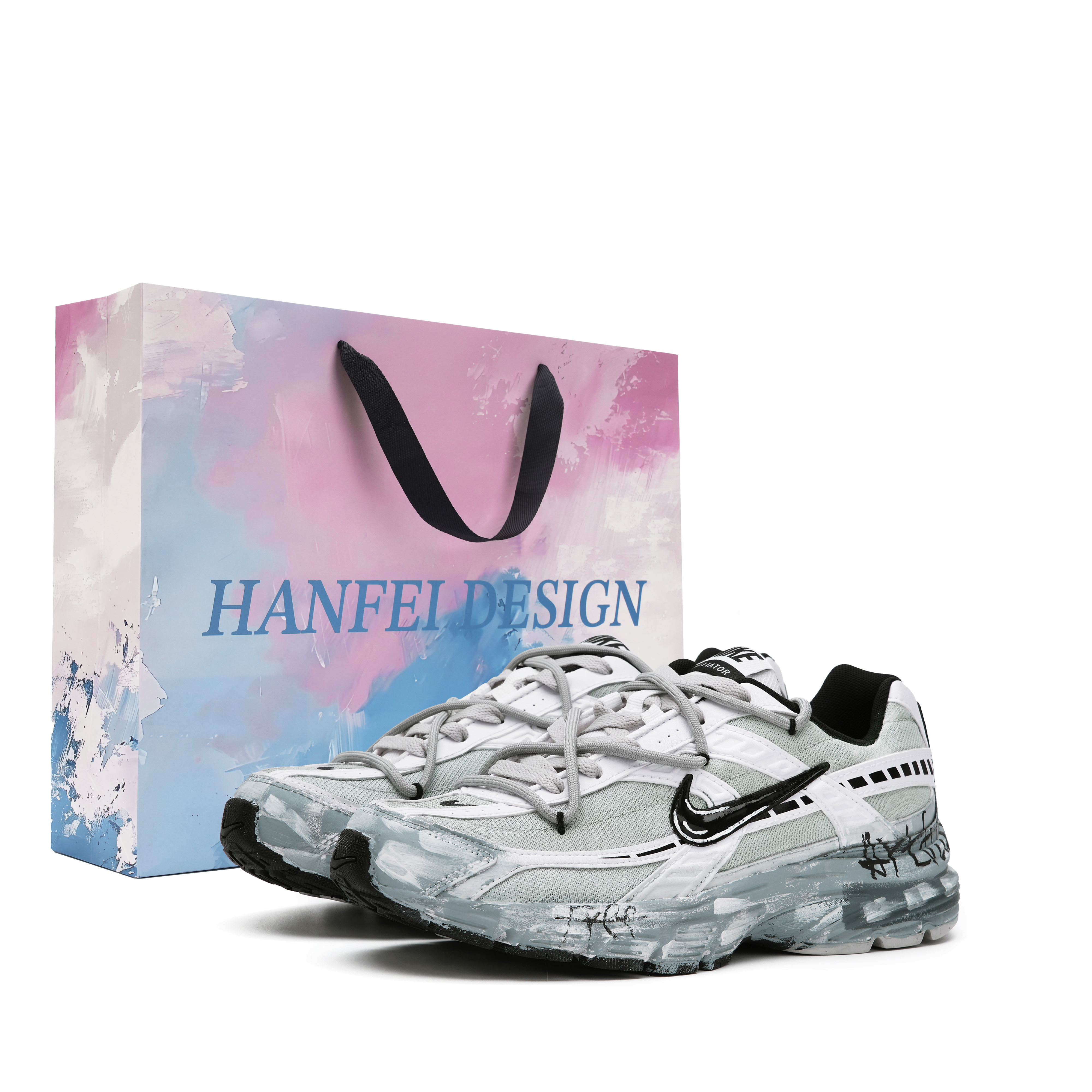 

Кроссовки Initiator Shock Absorbers с низким верхом, мужские, светло-серые Nike, Light Gray