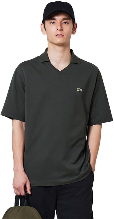 

Мужская повседневная рубашка-поло Lacoste L.12.12 Arrange Skipper с воротником-стойкой, серый