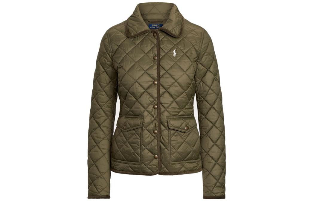 Polo Ralph Lauren Пуховик женский темно-зеленый, Dark Green — фото 3