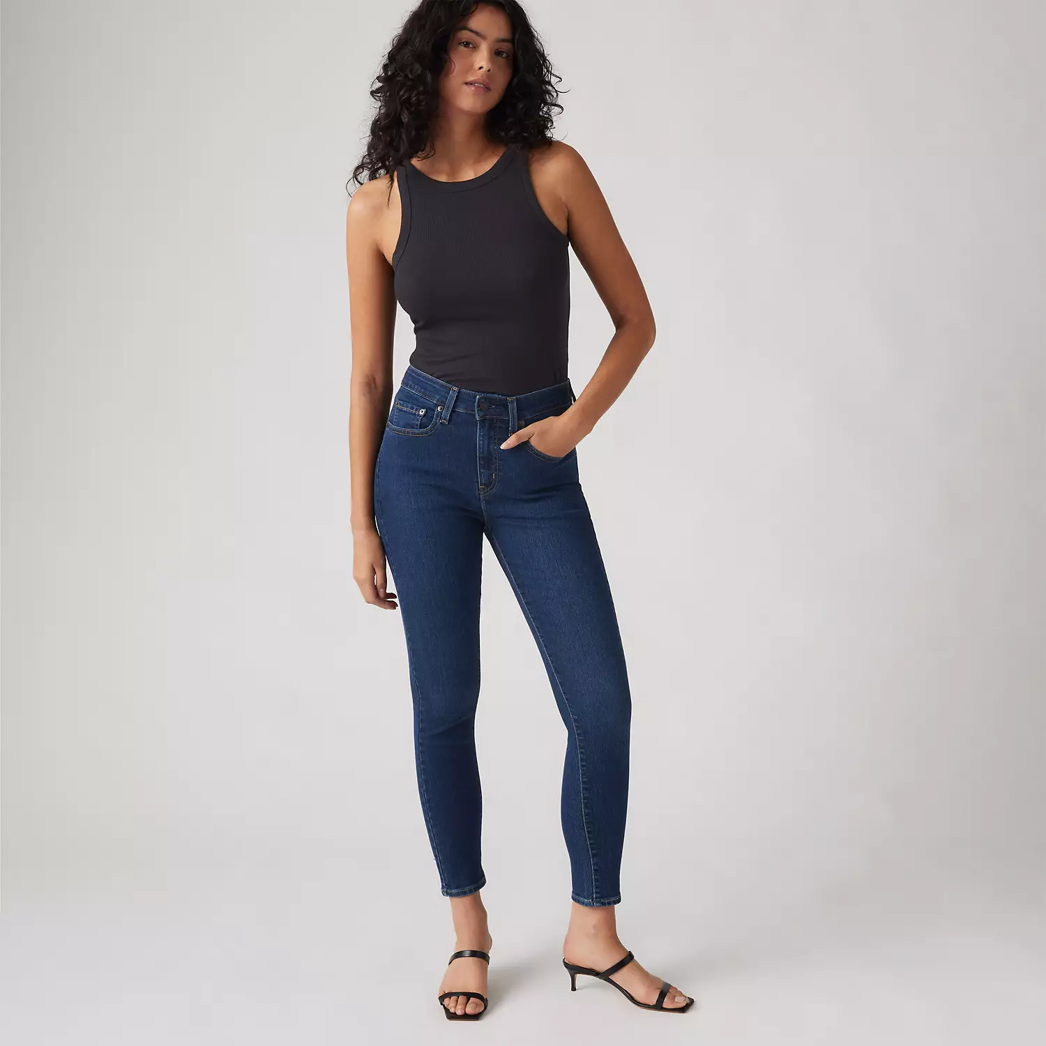 

721 Узкие женские джинсы с высокой посадкой Levi's, цвет Eternal Indigo - Dark Wash