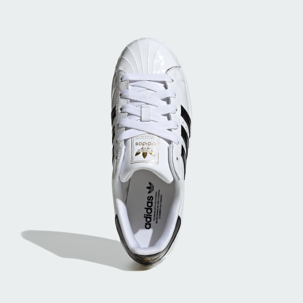 Кроссовки Adidas Superstar II Shoes, цвет Cloud White/Core Black/Gold Metallic — фото 2