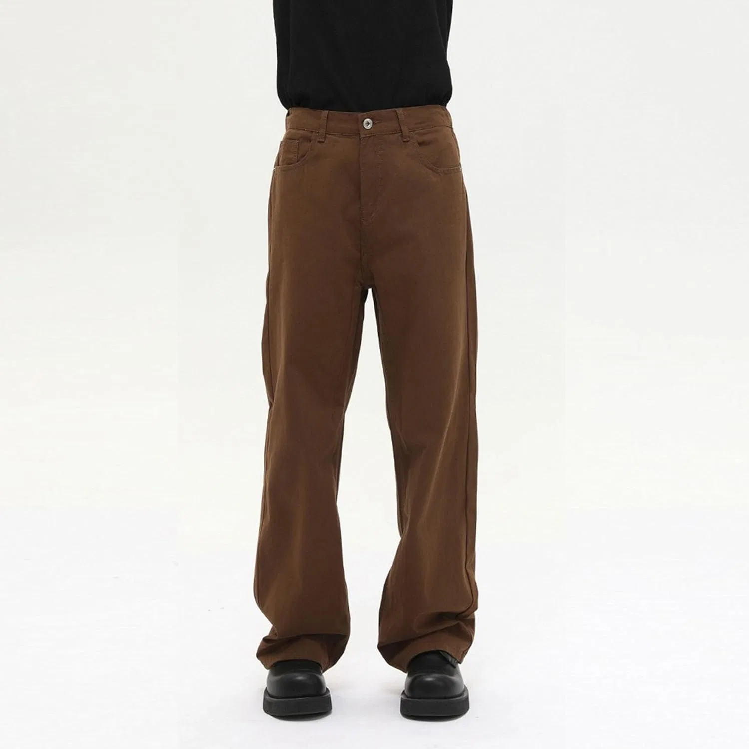 Джинсы свободные Men's Hip Hop, Brown — фото 2