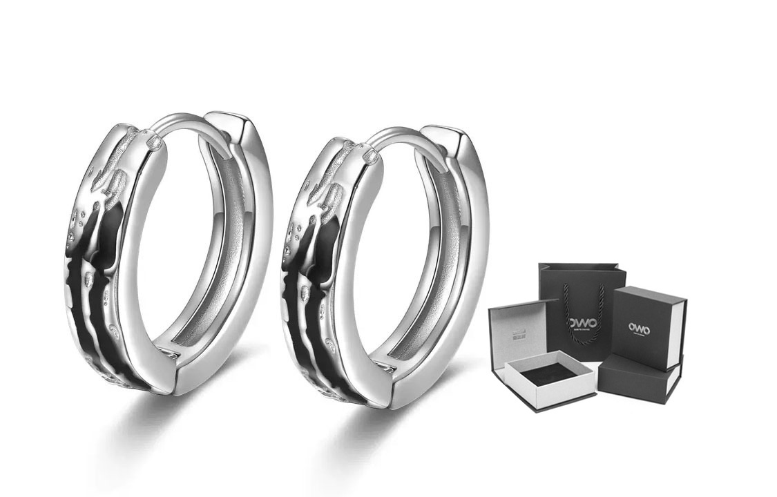 

OWO Серьги-гвоздики из стерлингового серебра 925 пробы унисекс серебро золото черное золото